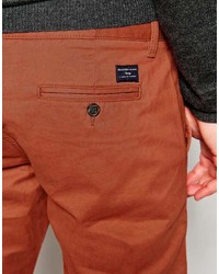 rotbraune Chinohose von Selected