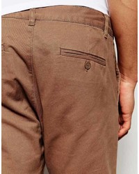 rotbraune Chinohose von Weekday