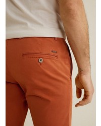 rotbraune Chinohose von Mango Man