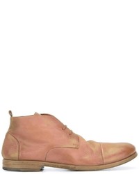 rotbraune Chukka-Stiefel aus Leder von Marsèll