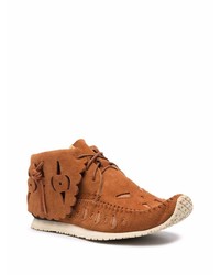 rotbraune Chukka-Stiefel aus Wildleder von VISVIM