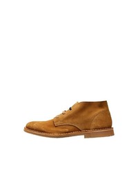 rotbraune Chukka-Stiefel aus Wildleder von Selected Homme