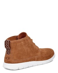 rotbraune Chukka-Stiefel aus Wildleder von UGG