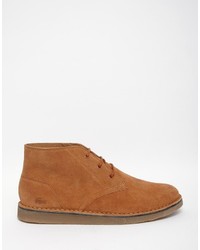 rotbraune Chukka-Stiefel von Lacoste