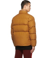 rotbraune Daunenjacke von Moncler Genius