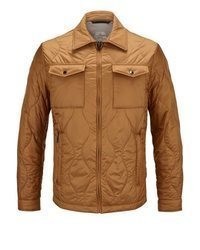 rotbraune gesteppte Shirtjacke von Milestone