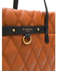 rotbraune gesteppte Shopper Tasche aus Leder von Givenchy