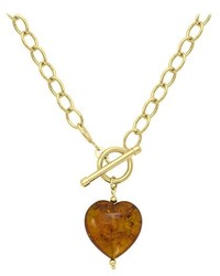 rotbraune Halskette von Carissima Gold
