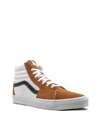 rotbraune hohe Sneakers aus Wildleder von Vans