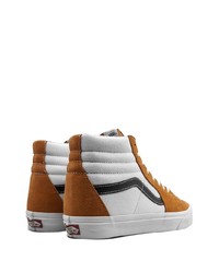 rotbraune hohe Sneakers aus Wildleder von Vans