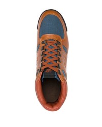 rotbraune hohe Sneakers von New Balance