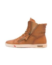 rotbraune hohe Sneakers von Felmini
