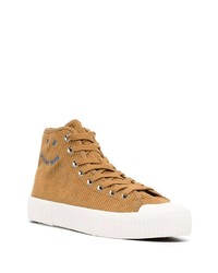 rotbraune hohe Sneakers von PS Paul Smith