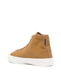 rotbraune hohe Sneakers von PS Paul Smith