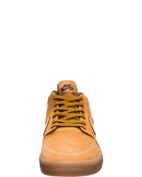 rotbraune hohe Sneakers von Nike SB