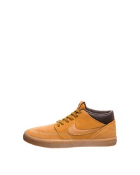 rotbraune hohe Sneakers von Nike SB