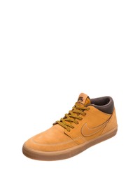 rotbraune hohe Sneakers von Nike SB