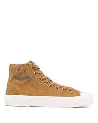 rotbraune hohe Sneakers von PS Paul Smith