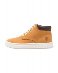 rotbraune hohe Sneakers von Timberland