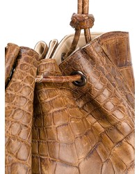 rotbraune Leder Beuteltasche von Giorgio Armani Vintage