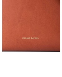 rotbraune Leder Beuteltasche von Mansur Gavriel