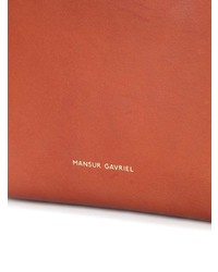 rotbraune Leder Beuteltasche von Mansur Gavriel