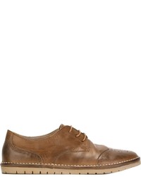 rotbraune Leder Brogues