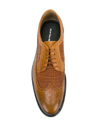 rotbraune Leder Brogues von Ps By Paul Smith