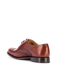 rotbraune Leder Brogues von Church's