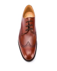 rotbraune Leder Brogues von Church's