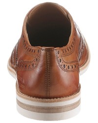 rotbraune Leder Brogues von Melvin&Hamilton