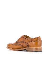 rotbraune Leder Brogues von Berwick Shoes