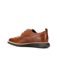 rotbraune Leder Brogues von Cole Haan