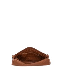 rotbraune Leder Clutch von Billy The Kid