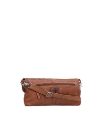 rotbraune Leder Clutch von Billy The Kid