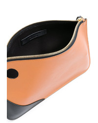 rotbraune Leder Clutch von J.W.Anderson