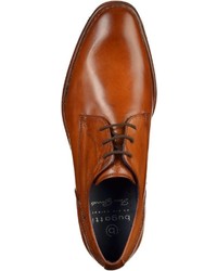 rotbraune Leder Derby Schuhe von Bugatti