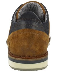 rotbraune Leder Derby Schuhe von Bullboxer