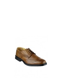 rotbraune Leder Derby Schuhe von Cotswold