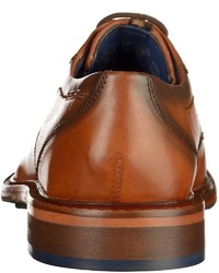 rotbraune Leder Derby Schuhe von Daniel Hechter