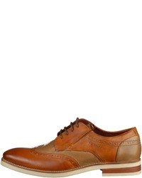 rotbraune Leder Derby Schuhe von Daniel Hechter