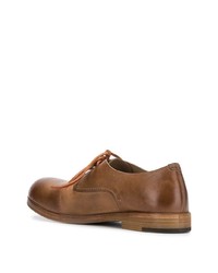 rotbraune Leder Derby Schuhe von Marsèll