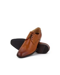 rotbraune Leder Derby Schuhe von Digel
