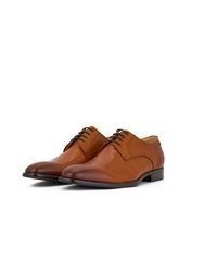 rotbraune Leder Derby Schuhe von Digel