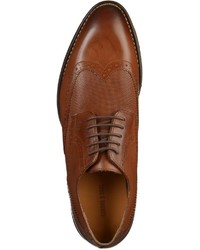 rotbraune Leder Derby Schuhe von GORDON & BROS