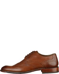rotbraune Leder Derby Schuhe von GORDON & BROS