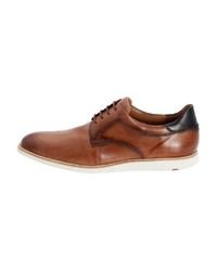 rotbraune Leder Derby Schuhe von Lloyd