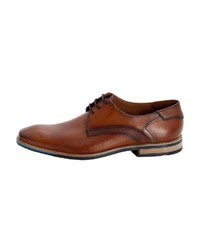 rotbraune Leder Derby Schuhe von Lloyd