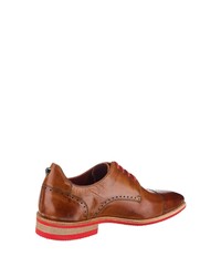 rotbraune Leder Derby Schuhe von Melvin&Hamilton