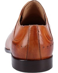 rotbraune Leder Derby Schuhe von Melvin&Hamilton